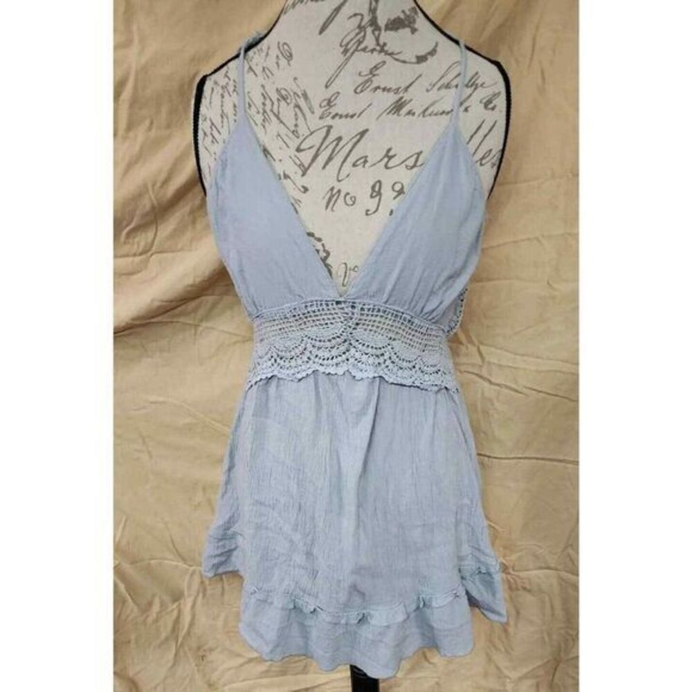Derek Heart Dress Womens Size Medium Blue‎ Knee Length Casual Spring Summer